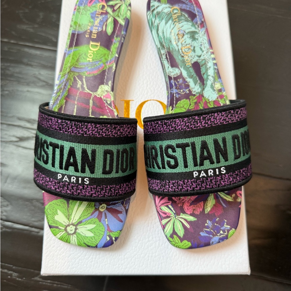 Dior Floral Multicolor Flats - Picture 5 of 8